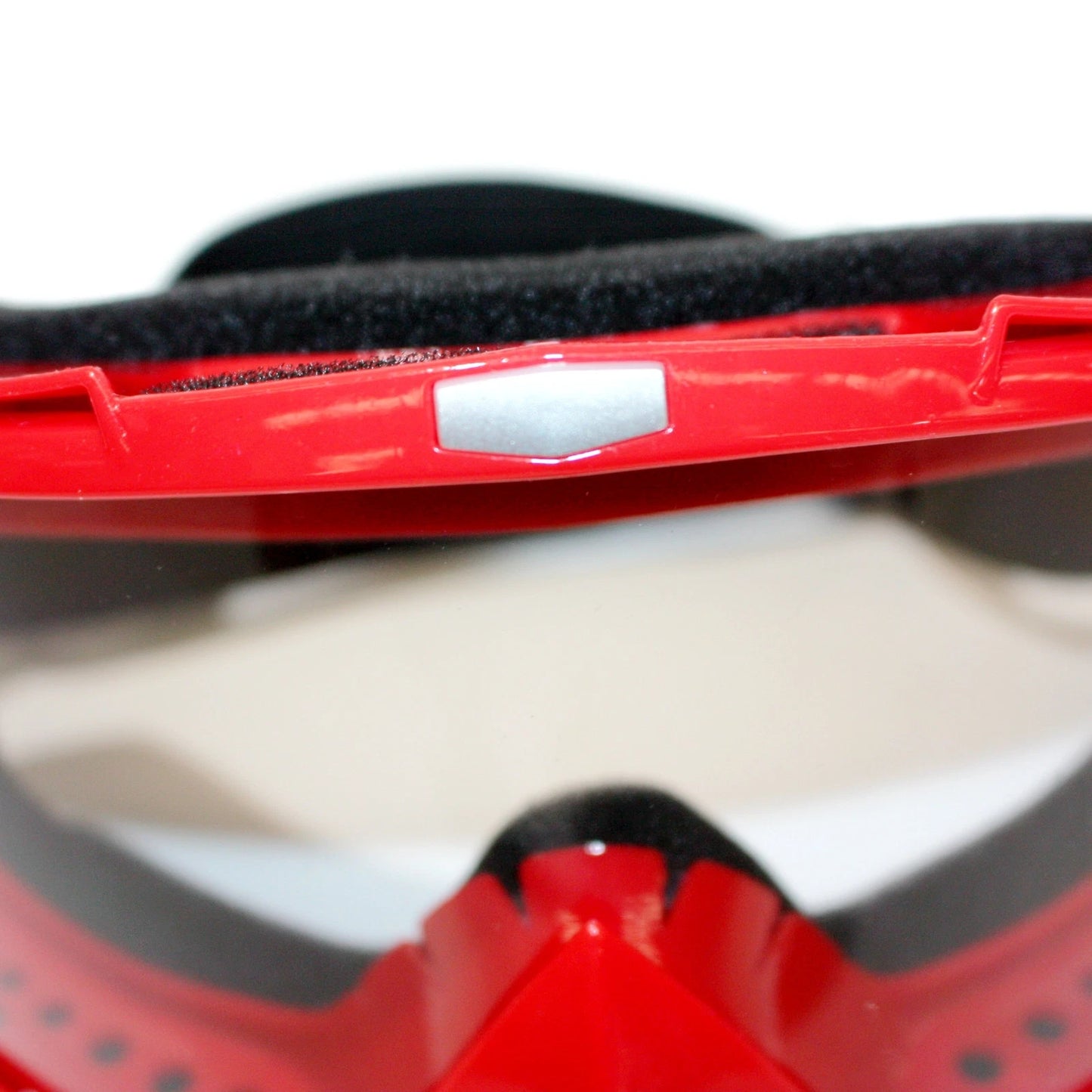 Clear MX Goggles for Red Motocross Motorbike - Anti-Fog UV Protection