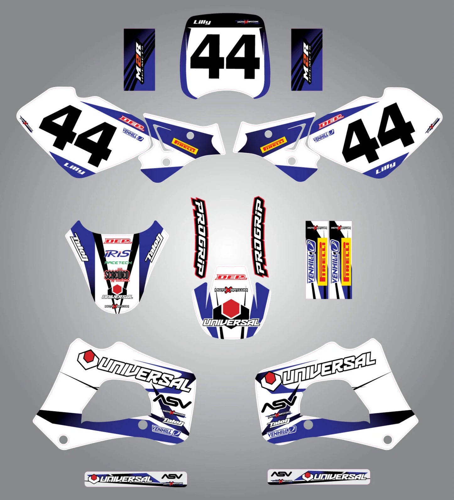 Custom Graphic Kit for Polini X1-X3 (1999-2004) - STORM Style Stickers/Decals