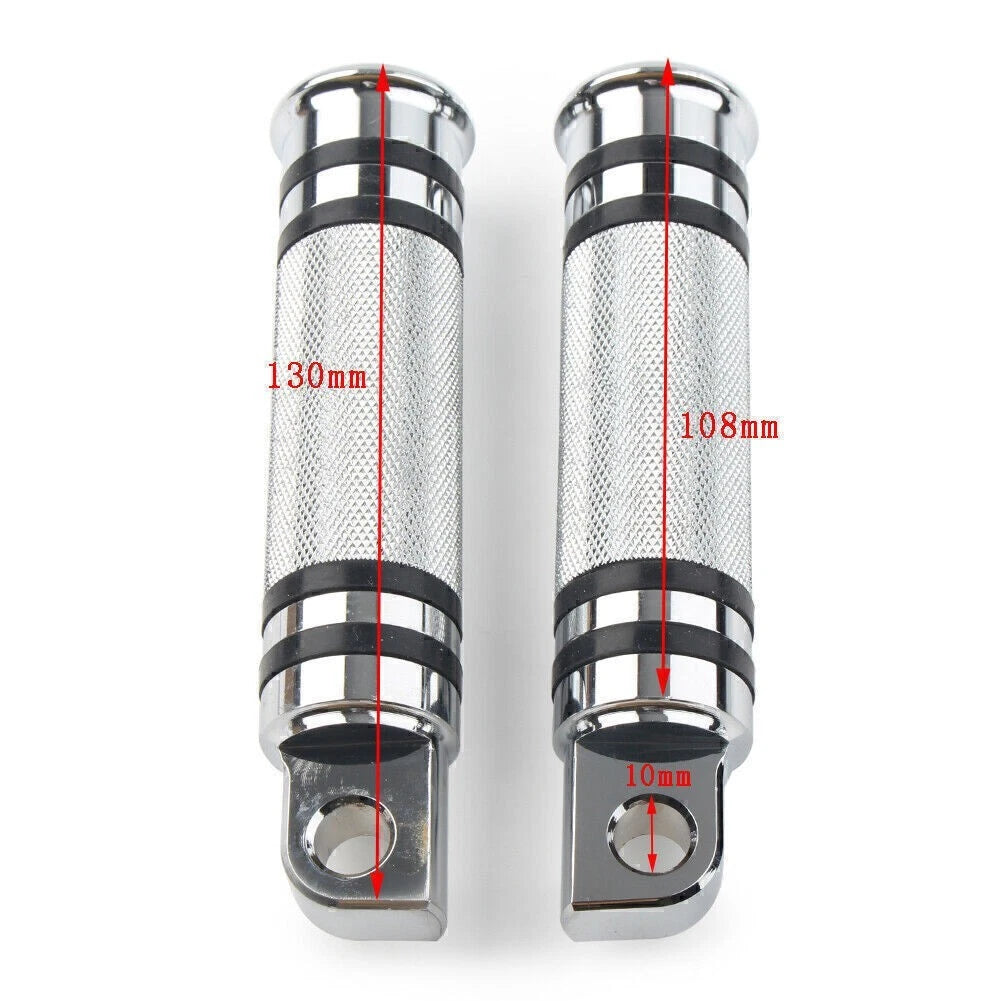 Chrome Aluminum H-D Male Mount Footpegs for Harley Davidson