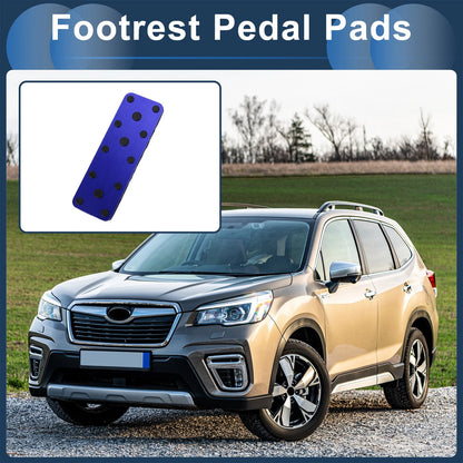 Aluminum Alloy Blue Footrest Pedal Cover for Subaru Forester (2003-2005)