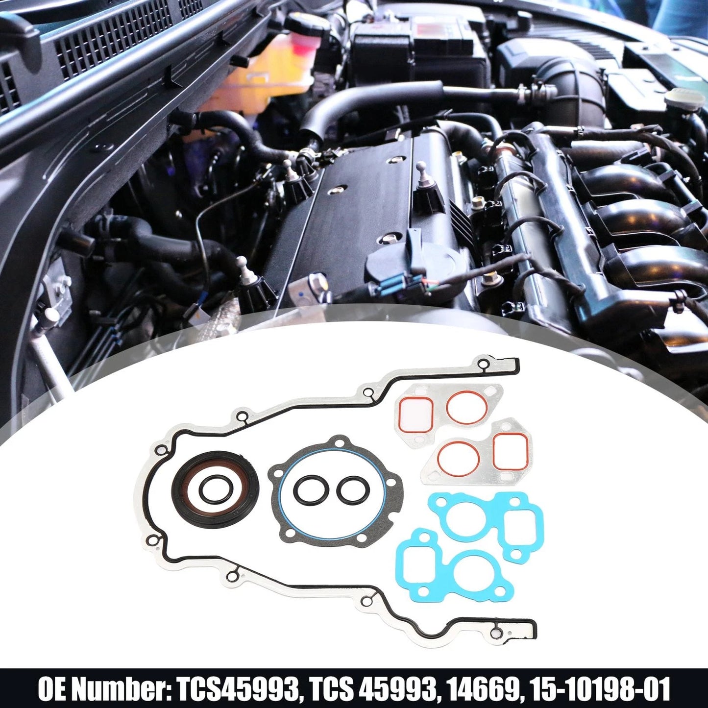 Timing Cover Seal Gasket Set for GM 4.8L 5.3L 5.7L 6.0L