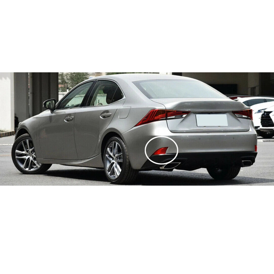 Left Rear Bumper Reflector Light for Lexus IS200T IS250 IS300 (2014-2020)