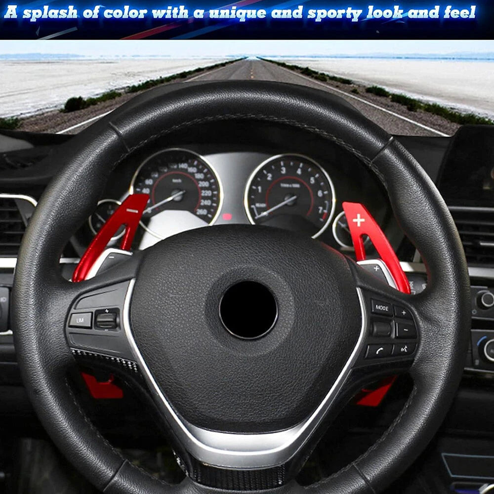 Alloy Steering Wheel Paddle Shifter Extension Cover for BMW 1 2 3 4 5 6 7 Series