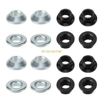 2 x M10x1.25 Wheel Nut & Washer for Yamaha Front/Rear