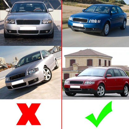 Front Lower Bumper Fog Light Grill Cover for 2002-2005 Audi A4 B6 (2002-2005)
