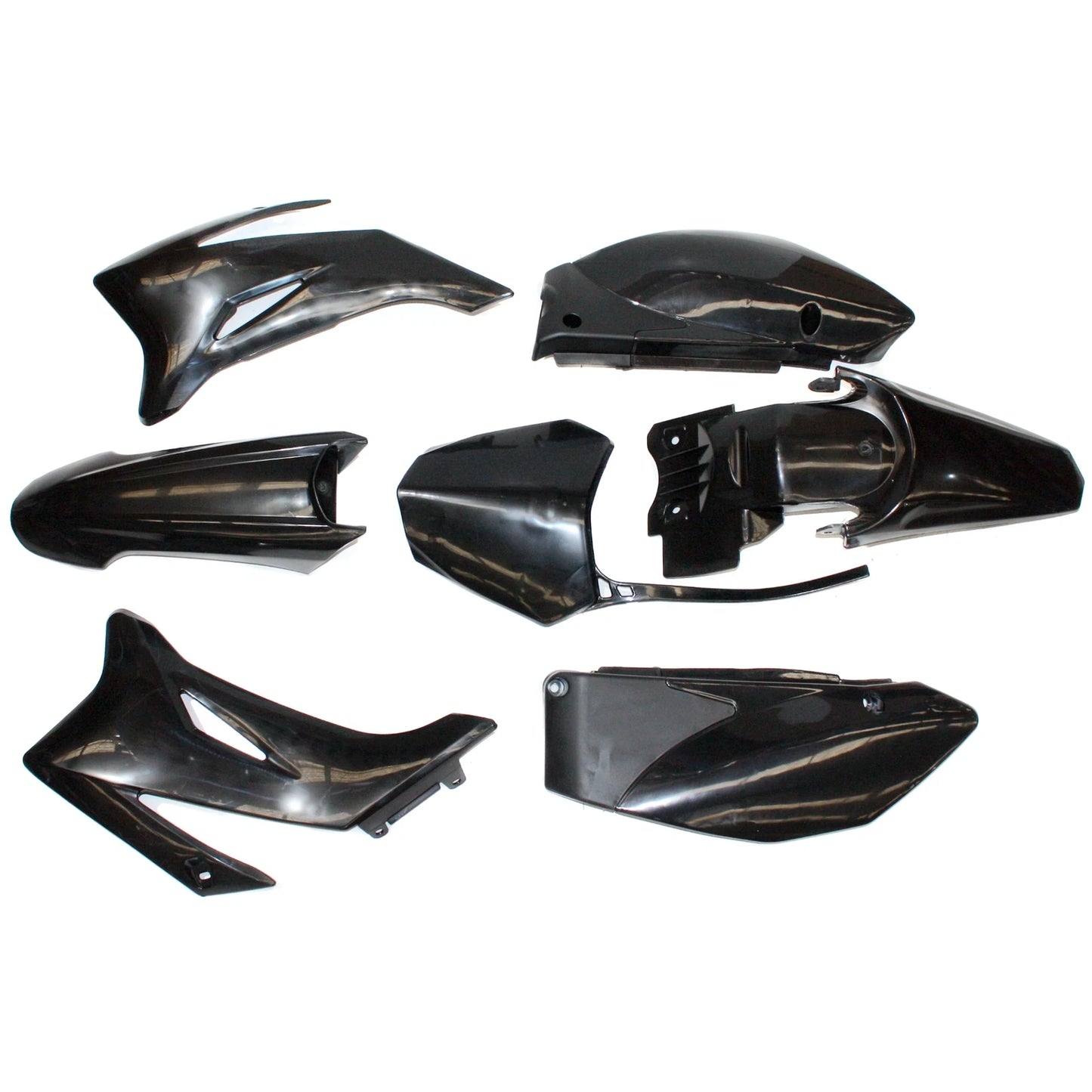 BLK TTR 110 Plastics Body Kit, Seat & Tank for Dirt Bike