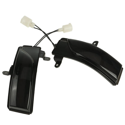 Smoked Switchback Sequential Flash Side Mirror Turn Signal Lights for Subaru