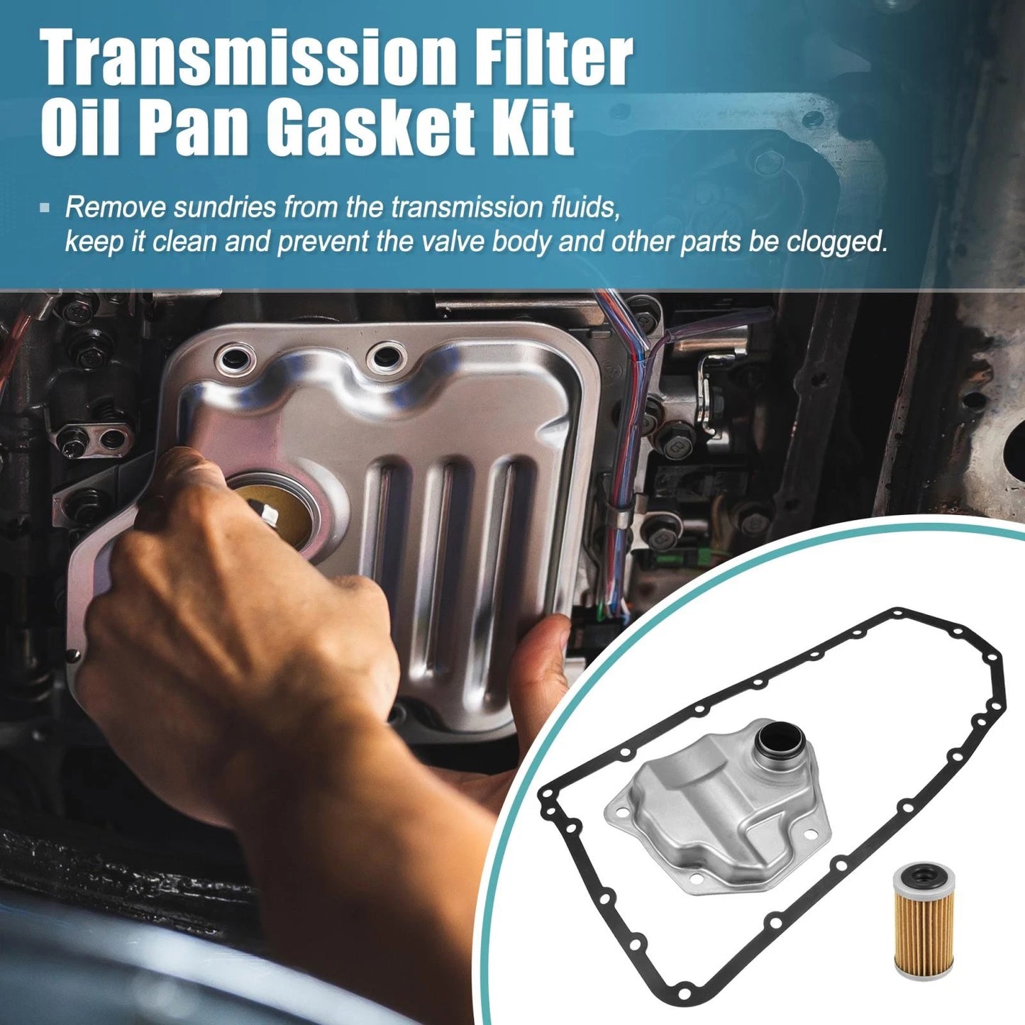 Transmission Filter Oil Pan Gasket for Nissan NV200, Juke (2013-2021)