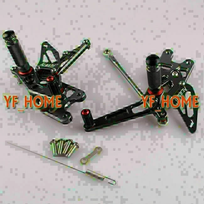 Rearset Foot Pegs for Suzuki GSXR1000 (2007-2008) - CNC Grey