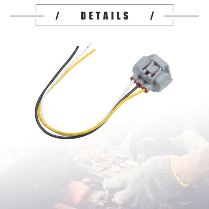 Front Turn Signal Wiring Harness Connector Plug for Toyota - Black 1 Set