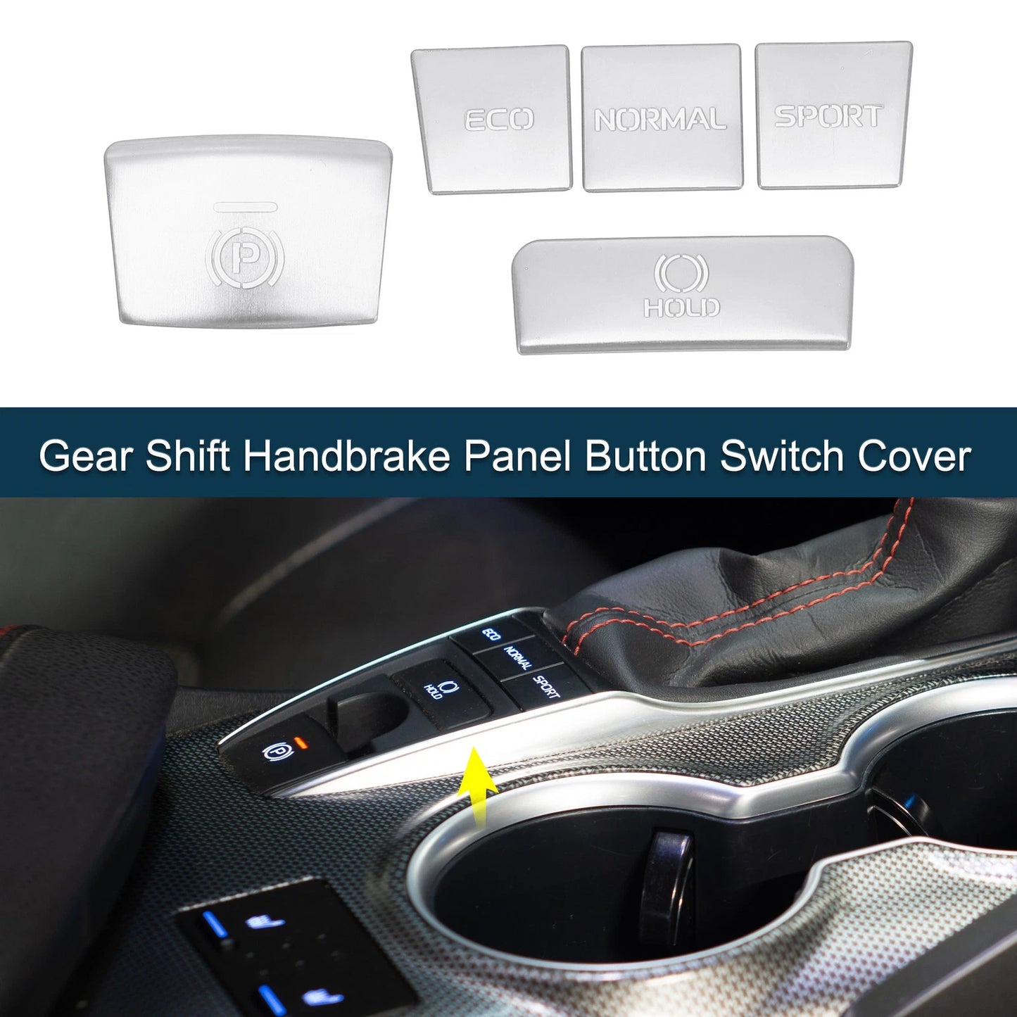 Gear Shift Handbrake Panel Button Switch Cover for Toyota Camry (2018-2023)