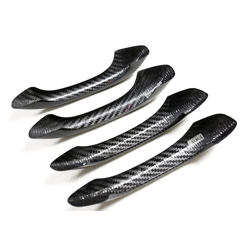100% Carbon Fiber Outer Door Handles Cover Trim For Porsche Cayenne 2018-2021