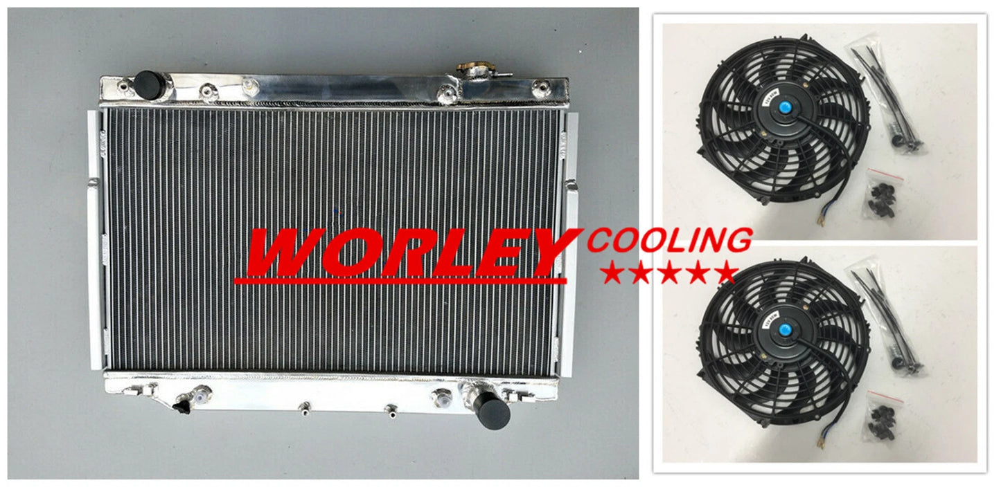 Aluminum Radiator & Fan for Lexus LX450, Toyota Land Cruiser 4.5 L6 (96-97)