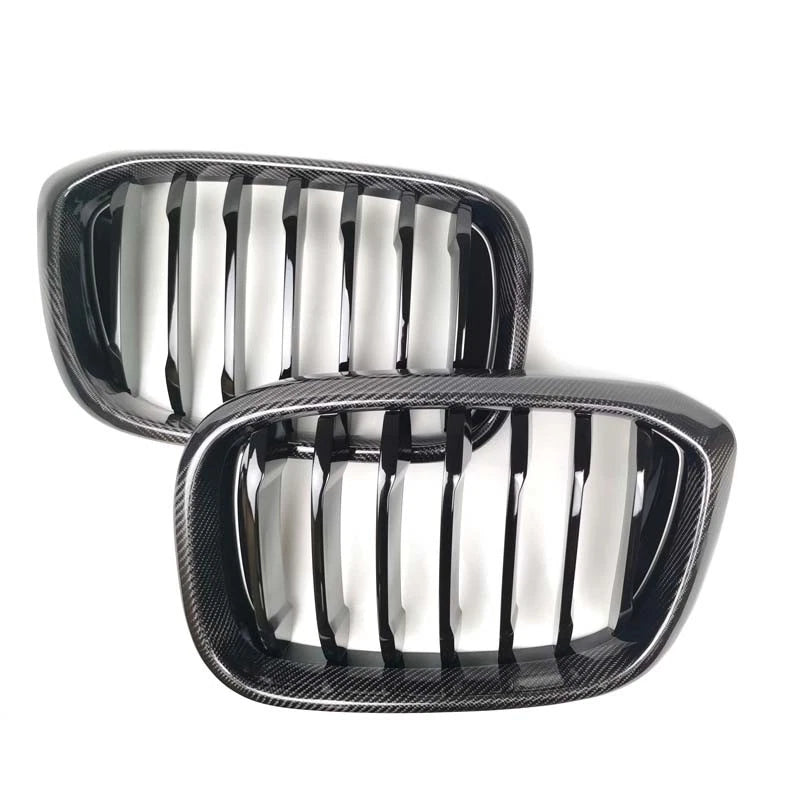 REAL Carbon Fiber Front Bumper Grille for BMW X3 G01 X4 G02 2018-2021 Gloss