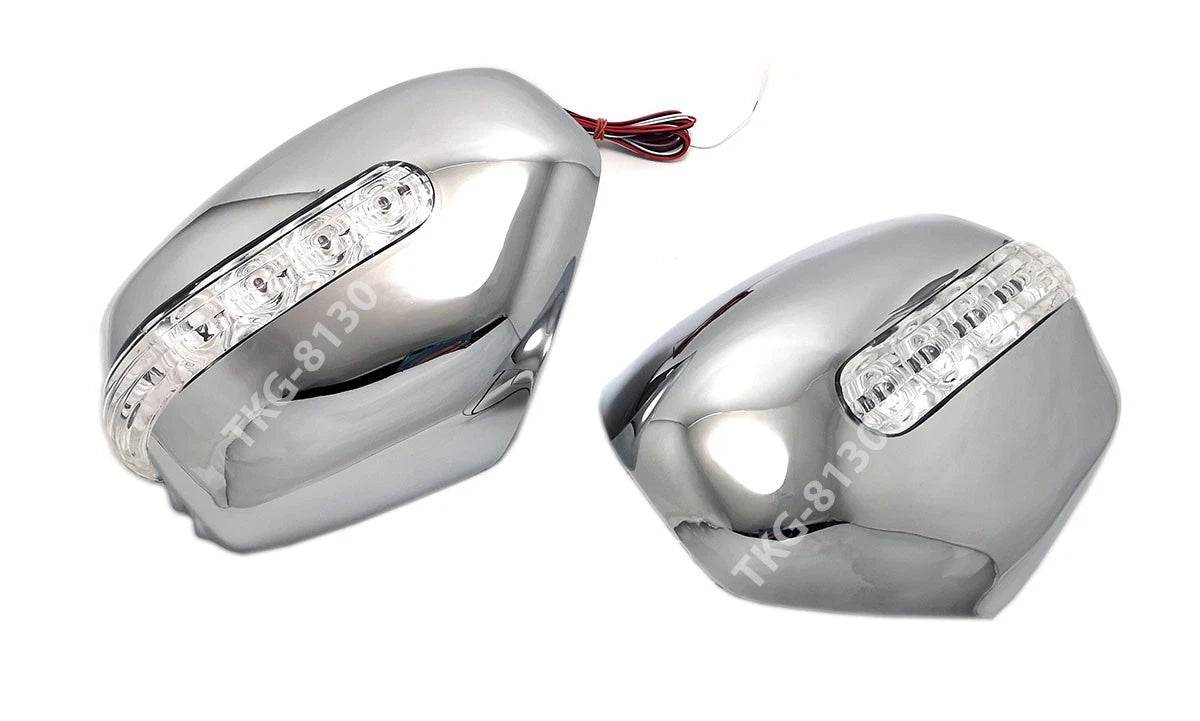 LED Chrome Mirror Covers V.3 for Mitsubishi L200 Triton (2006-2014)