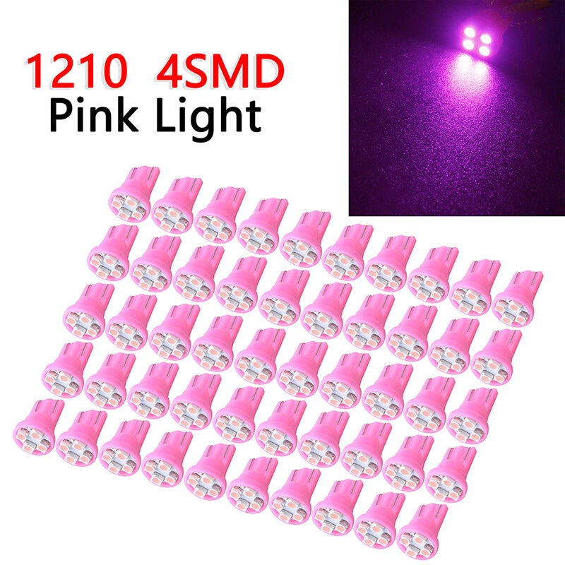 T10 LED Speedometer Dash Light Bulbs for Car - 50 Pack