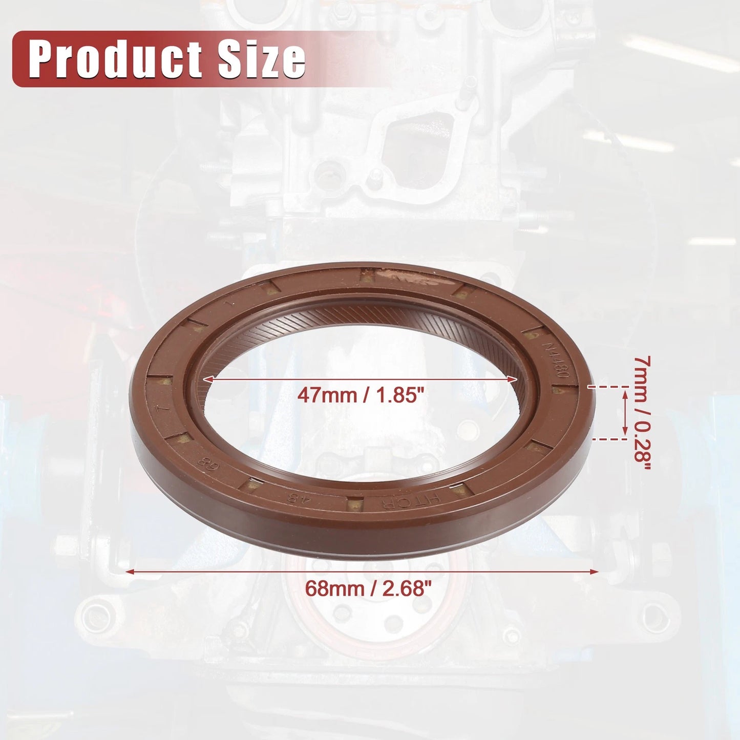 2 x Engine Crankshaft Oil Seals for Toyota Tacoma (2005-2015)