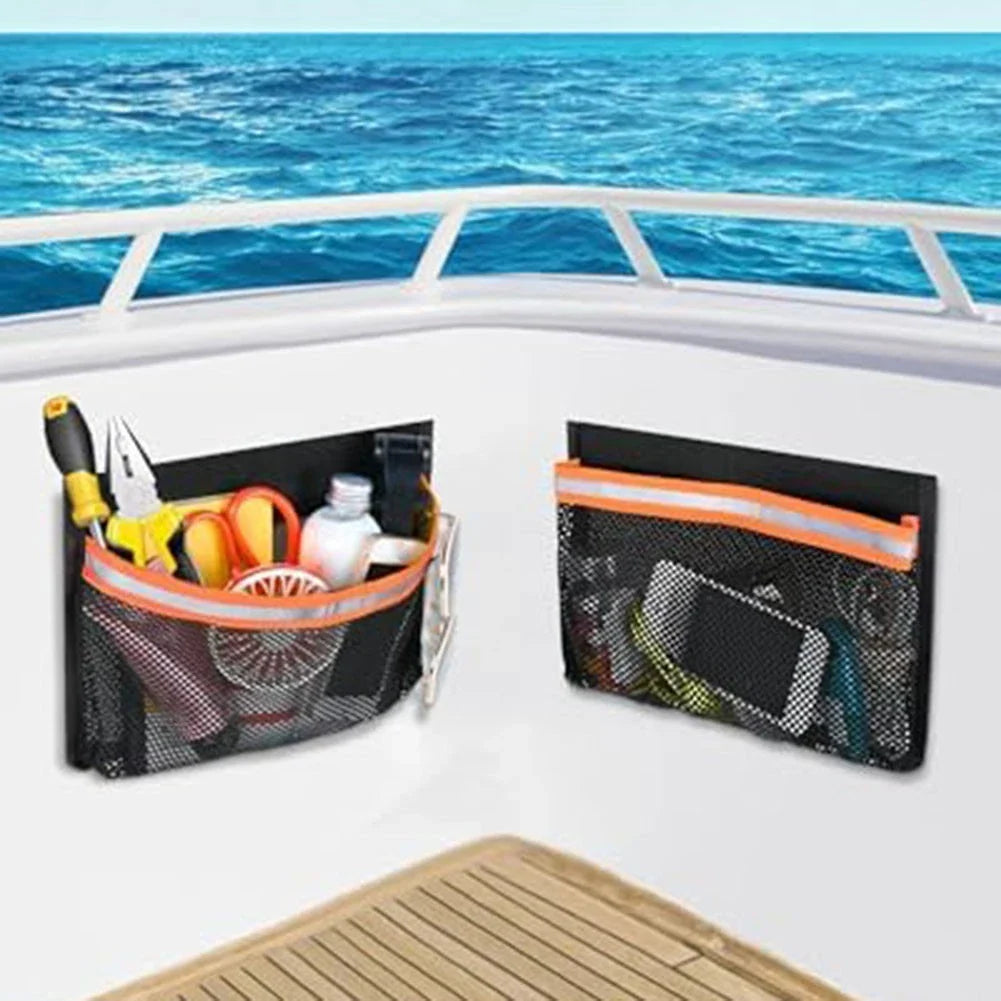 PVC Boat Caddy Organizer Storage Bag for Gloves Tools Tackle Gear 10x7 Inch