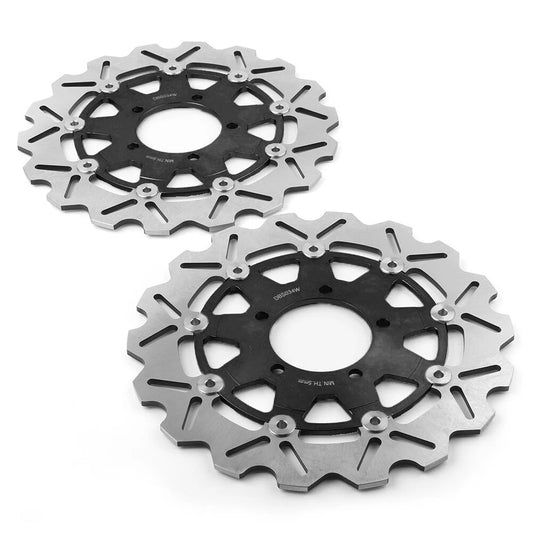 2 x Front Rear Brake Disc Rotors for Kawasaki Ninja ZX10R ZX6R 2004-2011