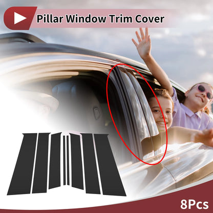 Door Pillar Window Trim for Nissan Terra/Xterra Black Left Right (2000-2015)