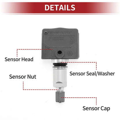 Tire Pressure Sensor 433MHz for Infiniti G37 (2008-2013) 1 x
