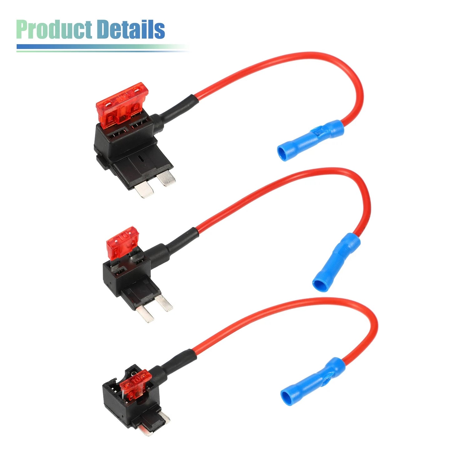 3 x Car Fuse Tap with 3 x 10A Mini Low Profile Fuses