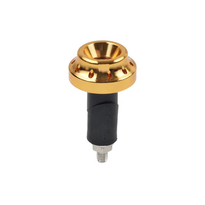 Gold Motorcycle Handlebar Grips 7/8'' 1'' with End Caps for Make & Model