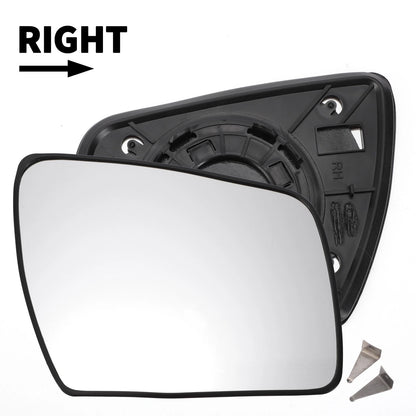 Right Side White Mirror Glass w/ Back Non-Heated for KIA Soul (2009-2013)