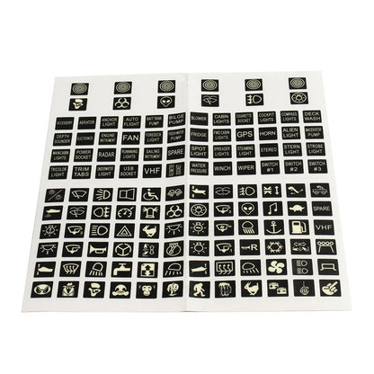 Switch Sticker Labels Decal Panel Sticker for Boat Decoration