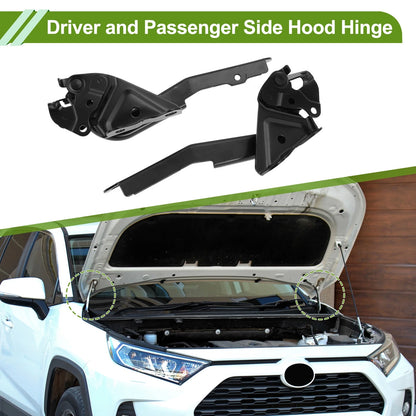 Hood Hinges 1 Pair Front Bonnet Bracket for Toyota Highlander (2008–2013)