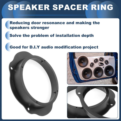 Speaker Spacer Ring for Ford C-Max 6.5" Tweeter Speaker Adaptor 2 x Pcs
