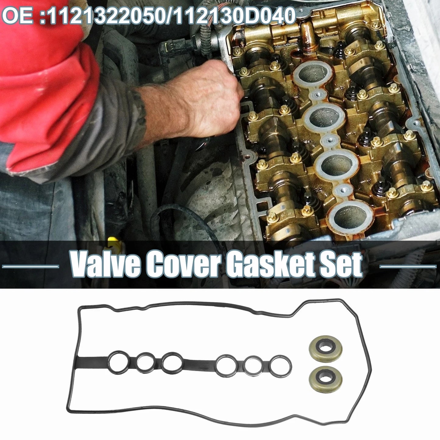 Valve Cover Gasket for Toyota Corolla (2001-2008) - 2 x Replacement Parts