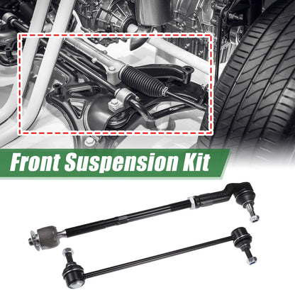 6pcs Front Suspension Kit Tie Rod Ends & Sway Bar Links for Ford C-Max (2013-2014)