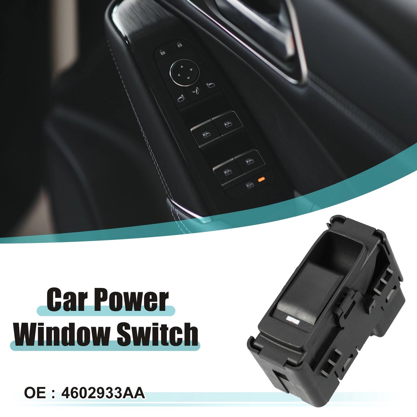 Rear Left Master Power Window Switch for Jeep Patriot (2011-2017) Black