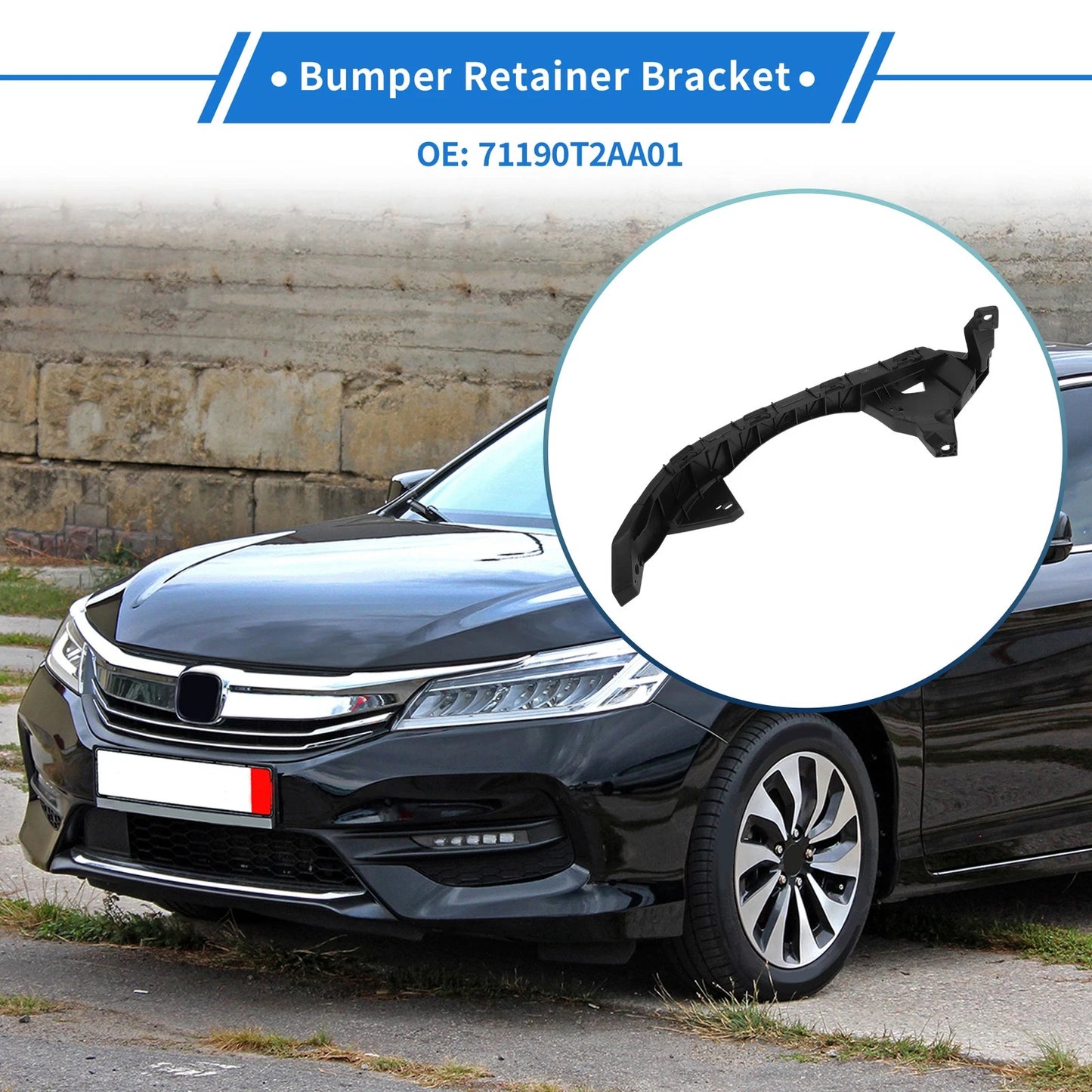 Front Left Bumper Retainer Bracket for Honda Accord (2013-2017)