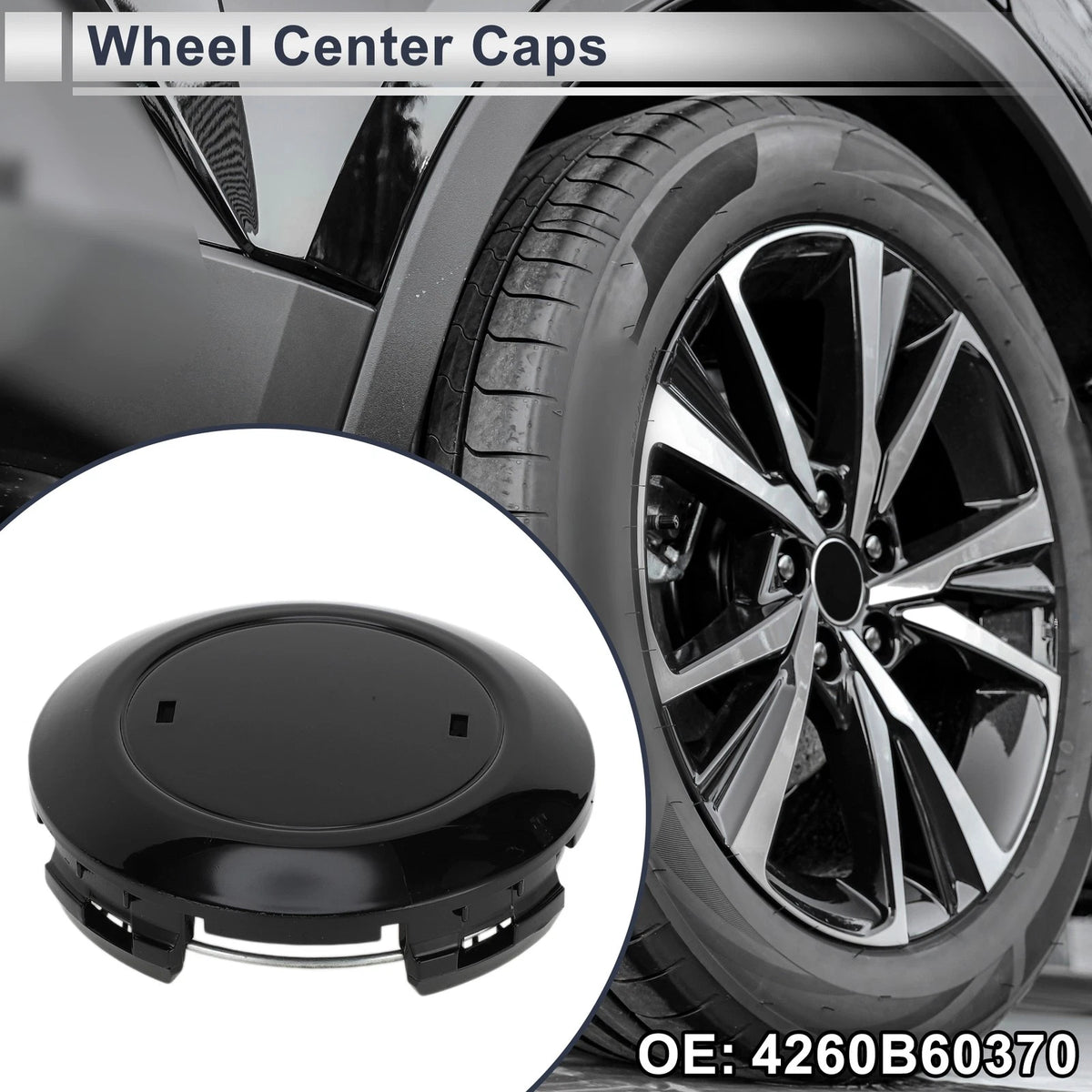 Wheel Center Caps / 1 Pc for Toyota Land Cruiser (2016–2021)