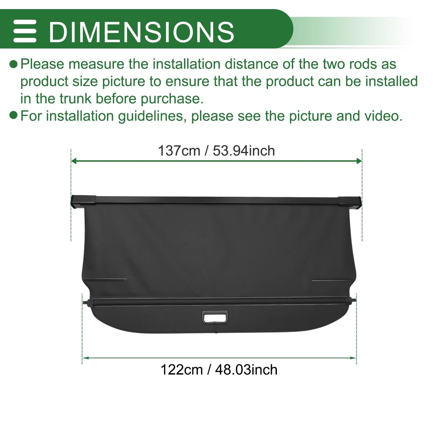 Retractable Cargo Cover for Mercedes-Benz ML350 5 Seat (2012-2015)