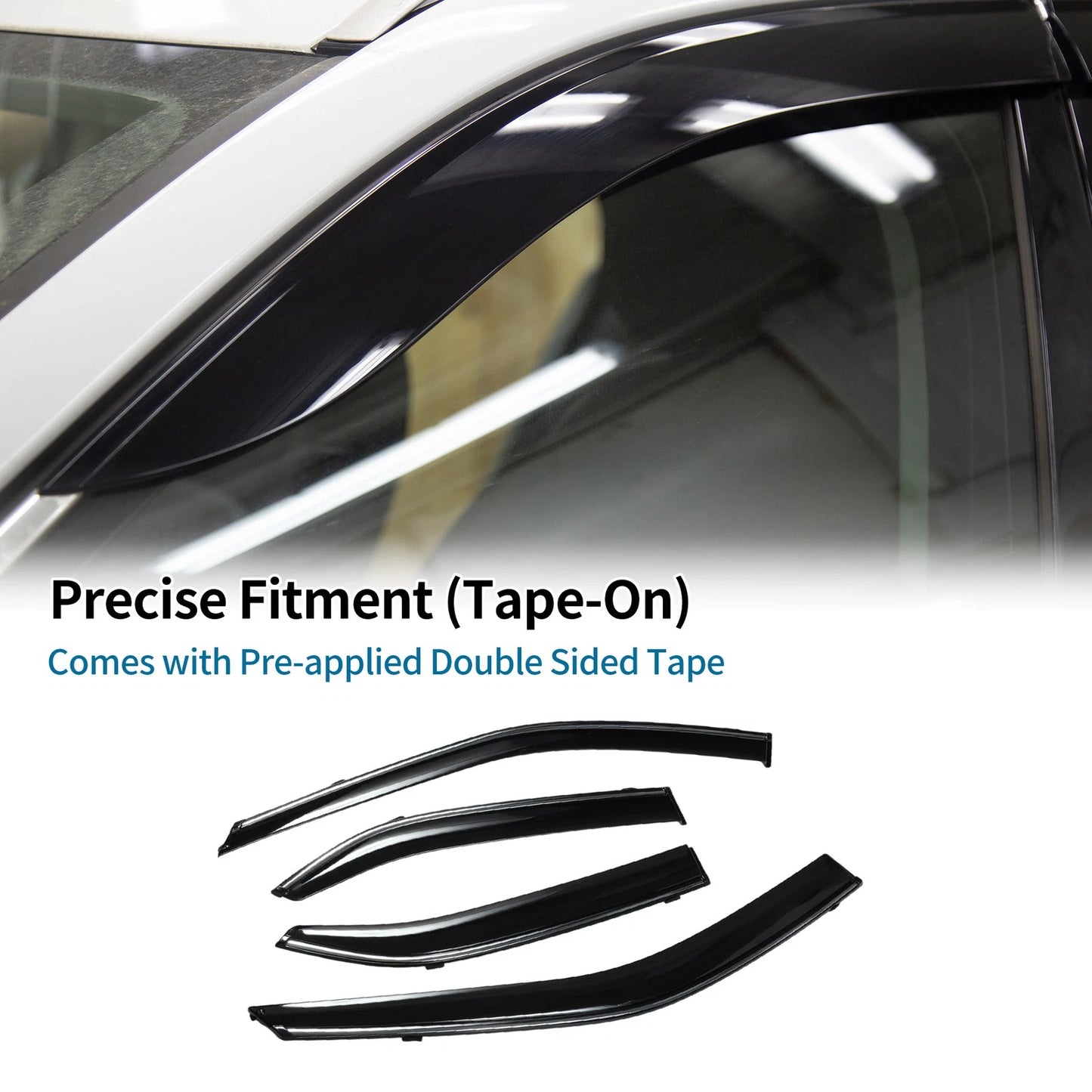 Window Deflectors 1 Set for Mitsubishi Lancer (2008)