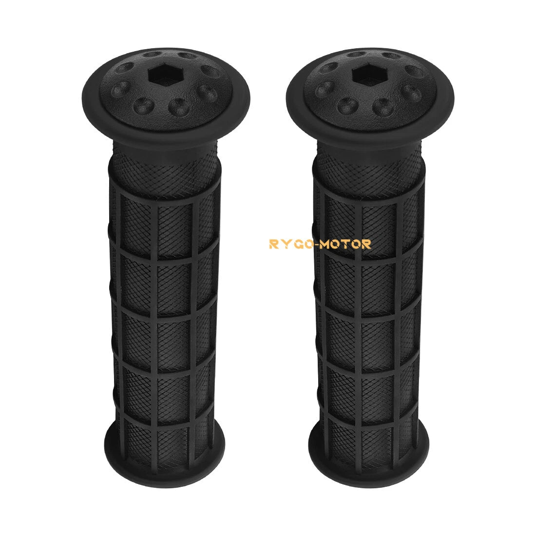 End Handlebar Grips w/ Guards for Honda Rancher 420 TRX420 (2007–2024)