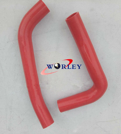 Aluminum Radiator & Red Hose for Holden HQ HJ HX HZ 253 308 V8 (1971-1980)