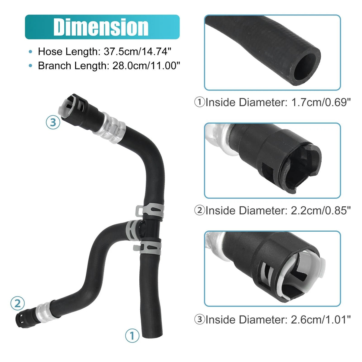 Heater Inlet Hose for Chevrolet Traverse / GMC Acadia Enclave (2007 - 2017)