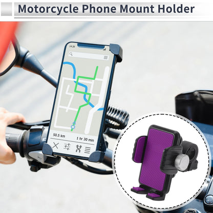 Phone Mount Holder 4.7-7.2 for Motorcycle Purple