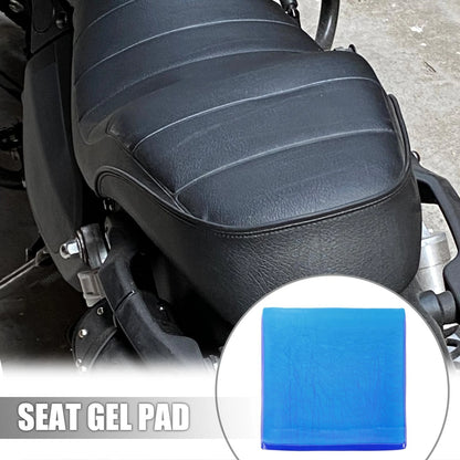 25x25x1cm Seat Gel Pad Shock-Absorption Mat Blue for Motorcycle