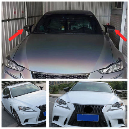 Gloss Black Side Mirror Cap Covers for 2014-2020 Lexus IS200 IS300 IS350