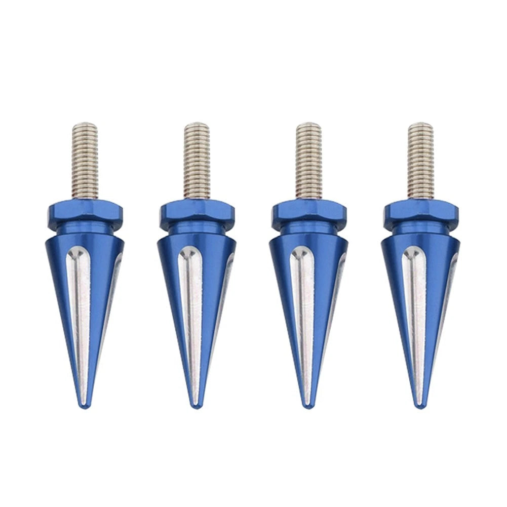 4 x Windscreen Screw Bolts Blue Spike for Harley Touring Road Glide (1998-2025)