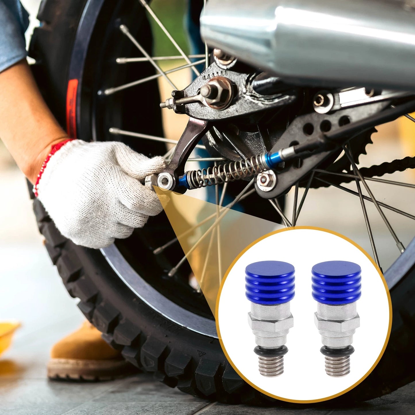 2 x M5x0.8 Fork Air Bleeder Valve for Motorcycle