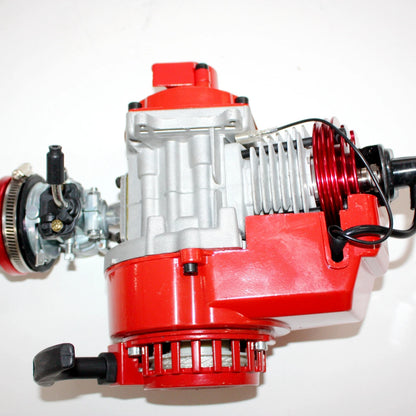 49cc 2-Stroke Engine Motor for RED Racing Mini Pocket Quad ATV