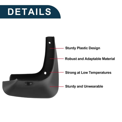 Mud Flaps Splash Guards 1 Set Mud Guards for Toyota Camry (2003–2009)