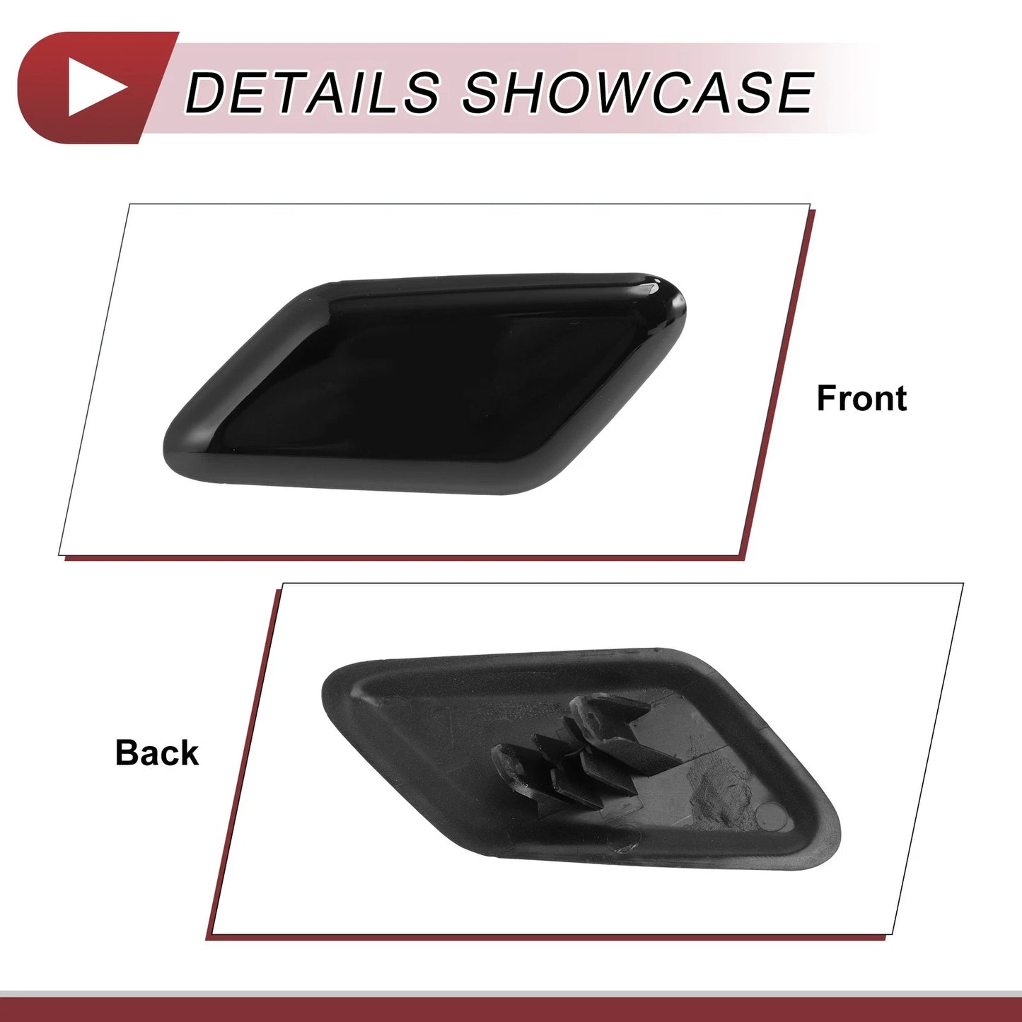 Front Left Bumper Trim Nozzle Cover for Volvo C30 (2010-2013)