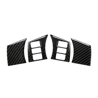 4Pcs Carbon Fiber Steering Wheel Panel Covers for Nissan 350Z (2006-2009)